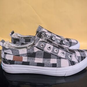 Women's Blowfish Malibu Plaid Checker  Sneakers Size 7